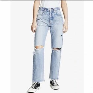 Moussy Vintage Odessa Jean in light blue size 27